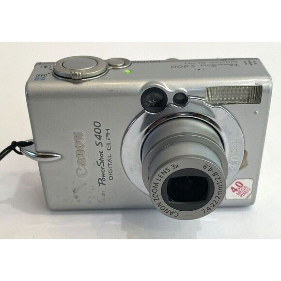 Canon Digital Elph PowerShot S400 Camera W/ 2 Batteries/SD Card 8GB READ - Picture 5 of 16